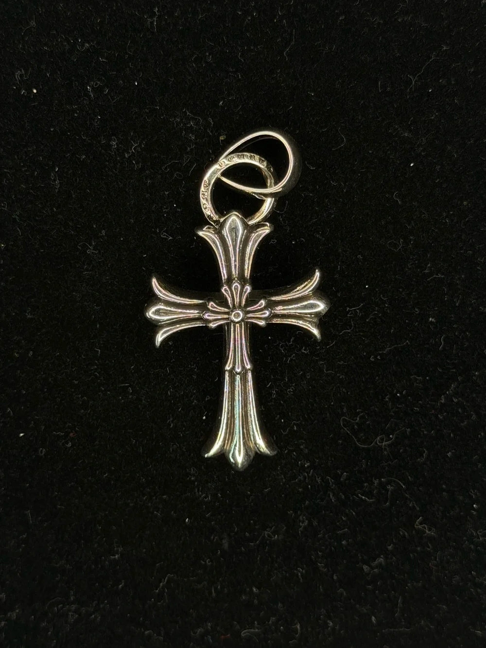 Chrome Hearts Big Floral Cross With Middle Cross Unisex Pendant